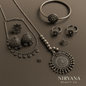 Antique Oxidised Necklace Set with Kada, Ring & Nose Pin